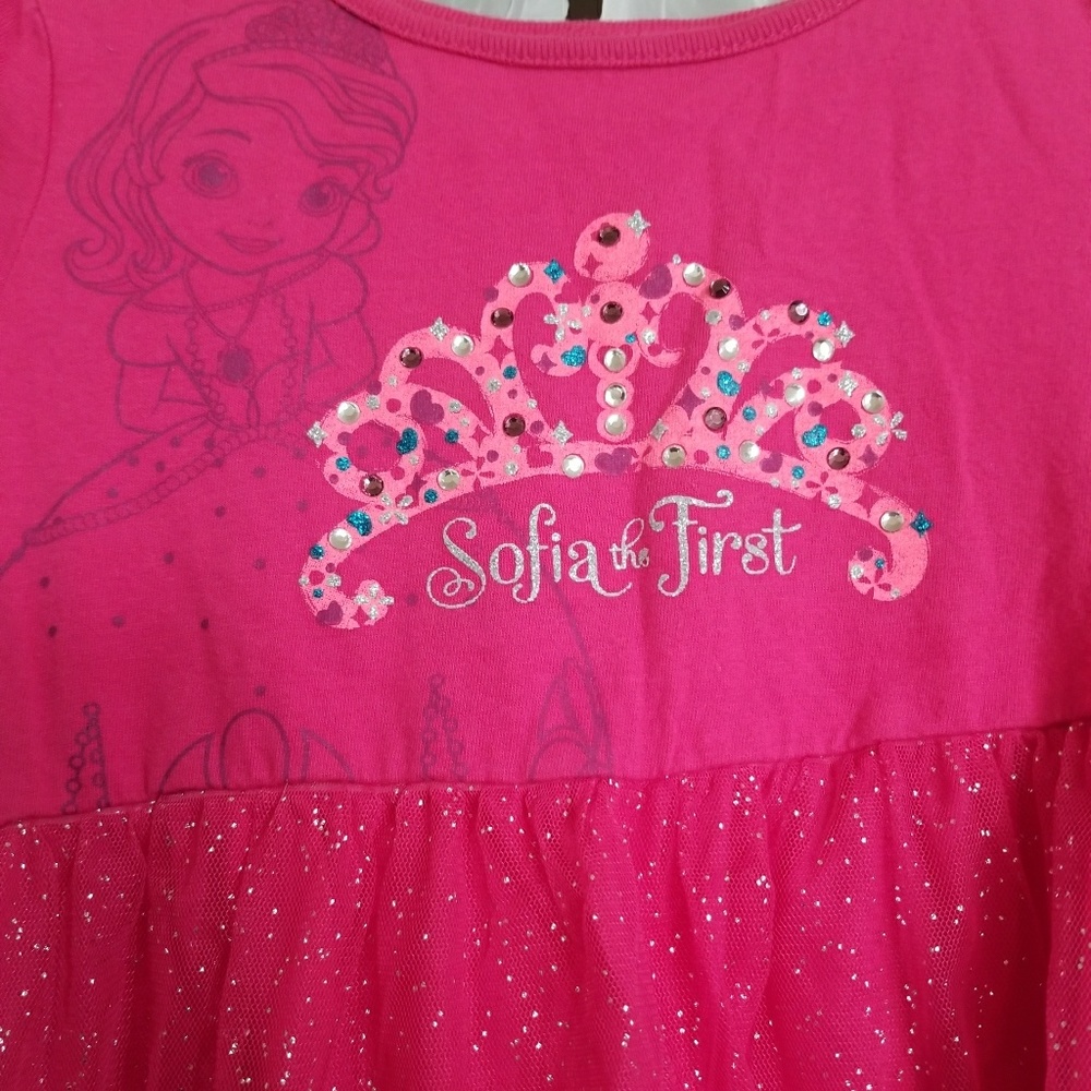 Sophia the First pink sparkly dress - Picture 2 of 2